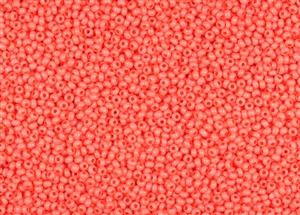 11 0 Czech Preciosa Seed Beads Opaque Coral Solgel 9351