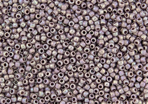 Toho Round Seed Beads 8/0 #29AF 'Silver Lined Frosted Black Diamond' 8 Gram Tube